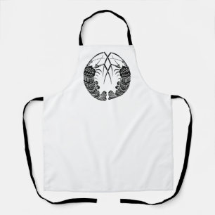 Facing spiny lobsters Aprons