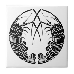 Facing spiny lobsters Decorative Tiles