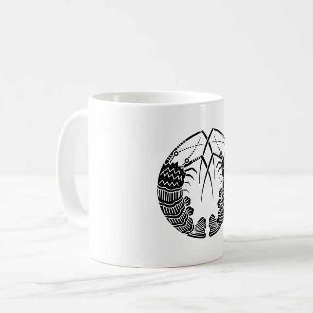Facing spiny lobsters  Mugs & Cups (Front Left)
