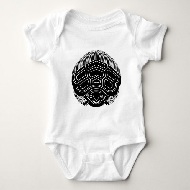 Facing Tortoise Baby Bodysuit (Front)