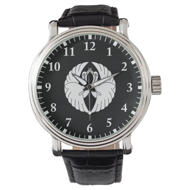 Facing white cranes watch (Front)