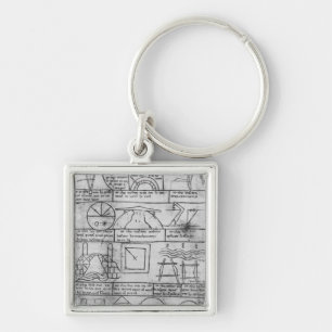 Facsimile copy of Geometrical figures Keychain