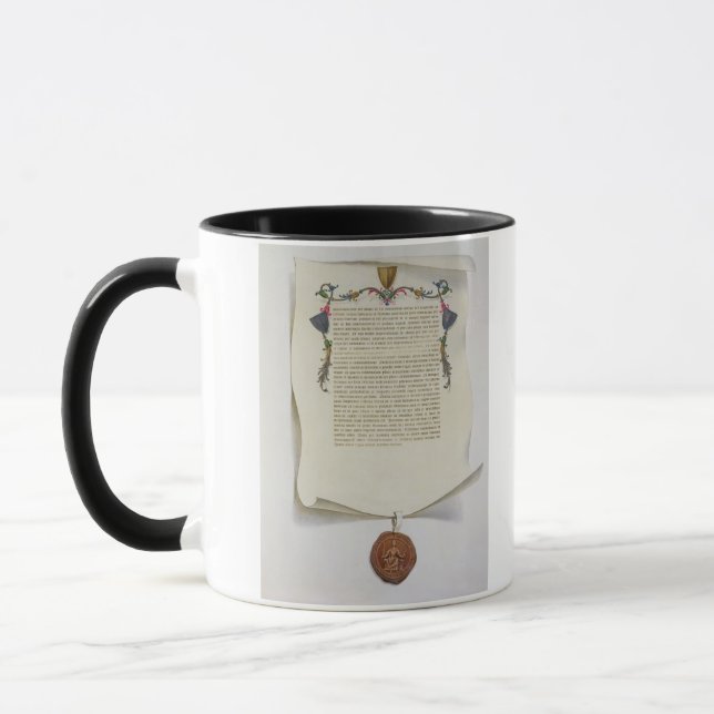 Facsimile edition of the Magna Carta, first publis Mug (Left)