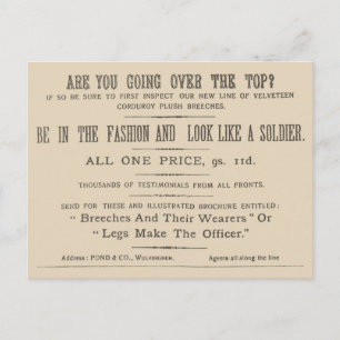 Facsimile Extract from the Wipers Times 1916 Postcard