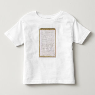 Facsimile of a letter from Elizabeth I to Francois Toddler T-shirt