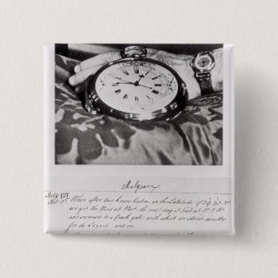 Facsimile of the Pocket Chronometer 2 Inch Square Button