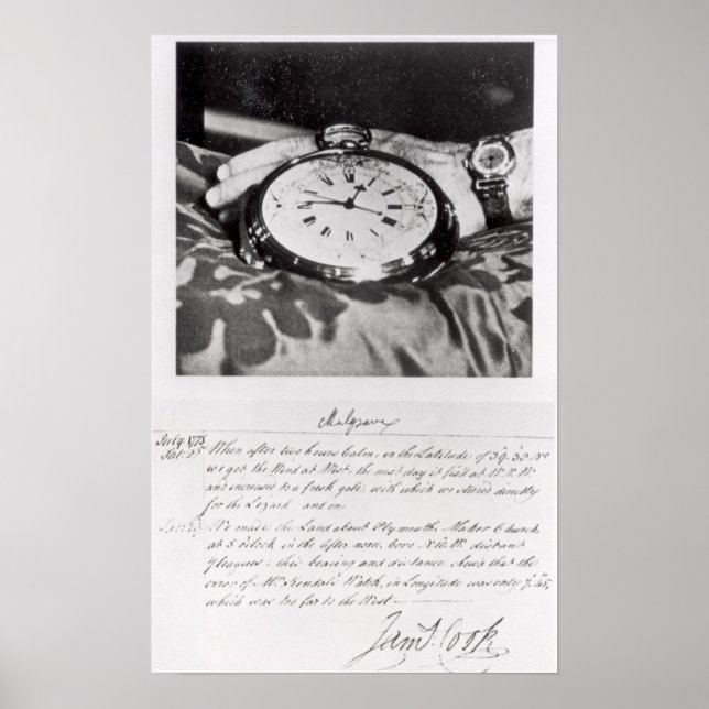 Facsimile of the Pocket Chronometer Poster (Front)