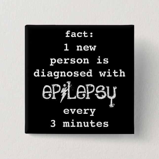 fact: 1 every 3 minutes 2 inch square button (Front)