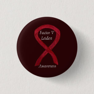 Factor V Leiden Awareness Ribbon Custom Pin