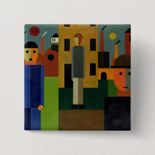 Factories, 1926 2 inch square button