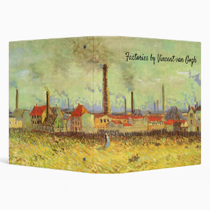 Factories at Asnieres by Vincent van Gogh Binder
