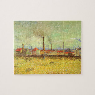 Factories at Asnieres by Vincent van Gogh Jigsaw Puzzle