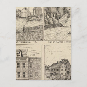 Factory and tannery in Vergennes Postcard
