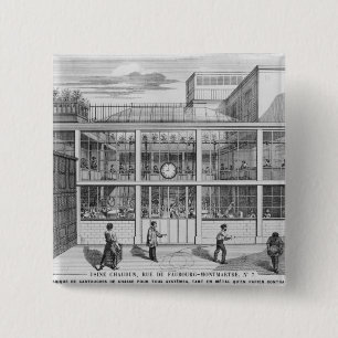 Factory for shotgun cartridges, Usine Chaudun 2 Inch Square Button