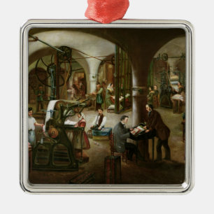 Factory in the Rue d'Aubagne, 1861 Metal Ornament