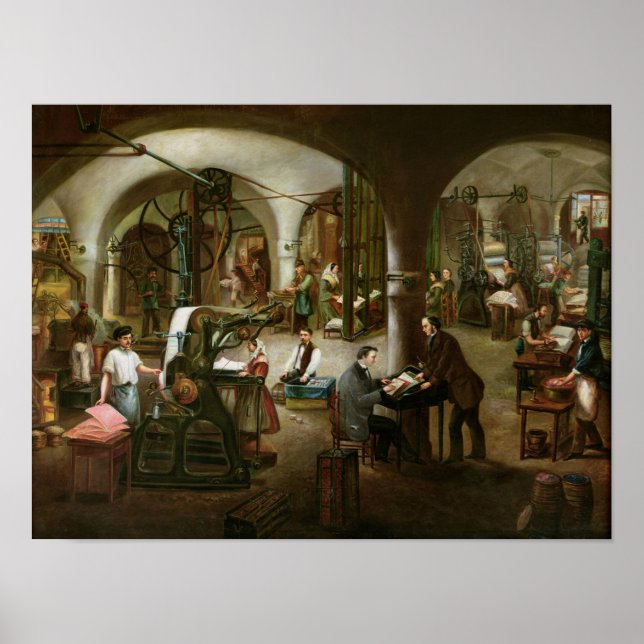 Factory in the Rue d'Aubagne, 1861 Poster (Front)