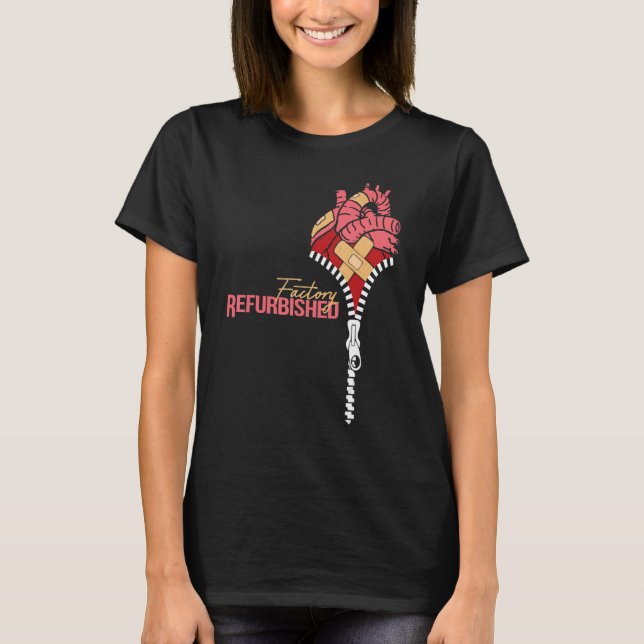 Factory Refurbished Heart Surgery Survivor Warrior T-Shirt (Front)