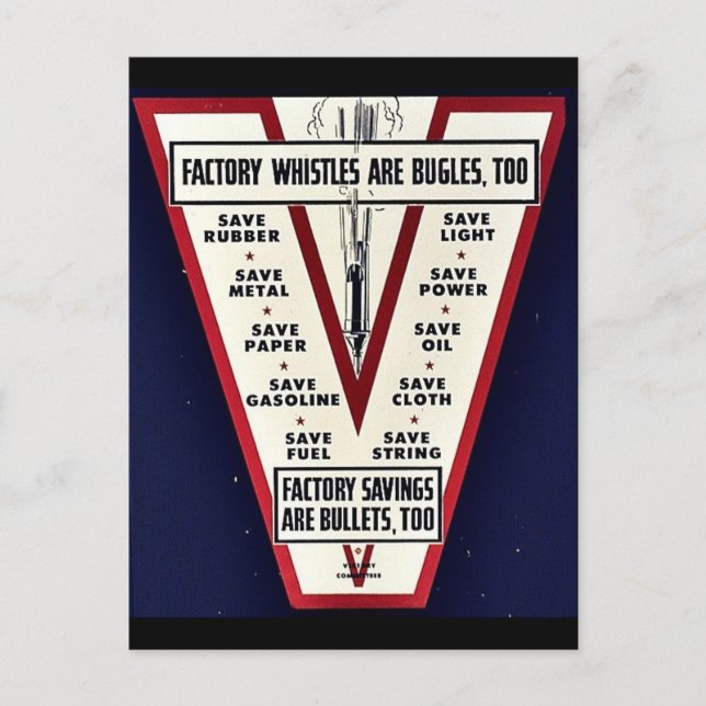 Factory Whistles Are Bugles Too Postcard (Front)