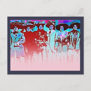 Factory Women Strike 1909 Postcard