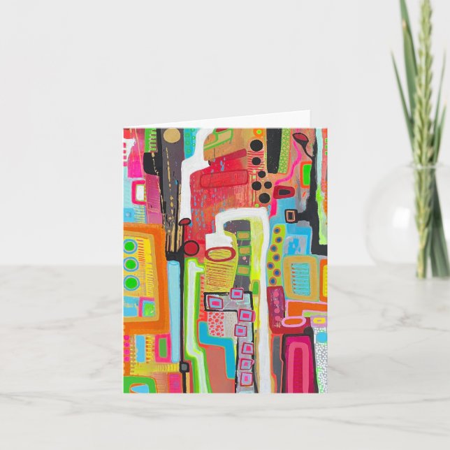 Factory Work Blank Note Card (Front)