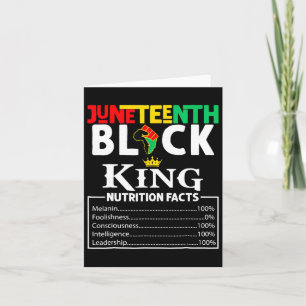 Facts Juneteenth 1865 Black King Black Queen Tee  Card