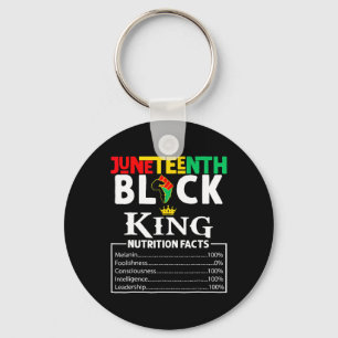 Facts Juneteenth 1865 Black King Black Queen Tee Keychain