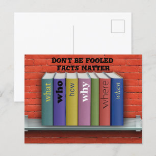 Facts Matter Postcard
