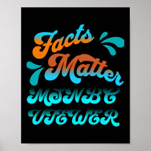 Facts Msnbc Viewer Art Sticker  Poster