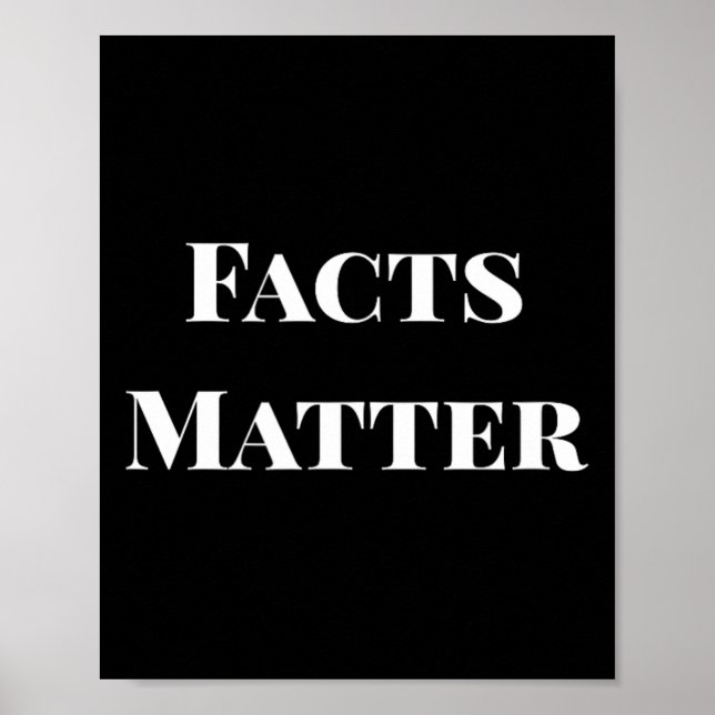 Facts Problem Political Truth Resist Shirt  Poster (Front)