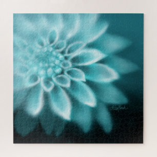 Fade to Black Dahlia Jigsaw Puzzle