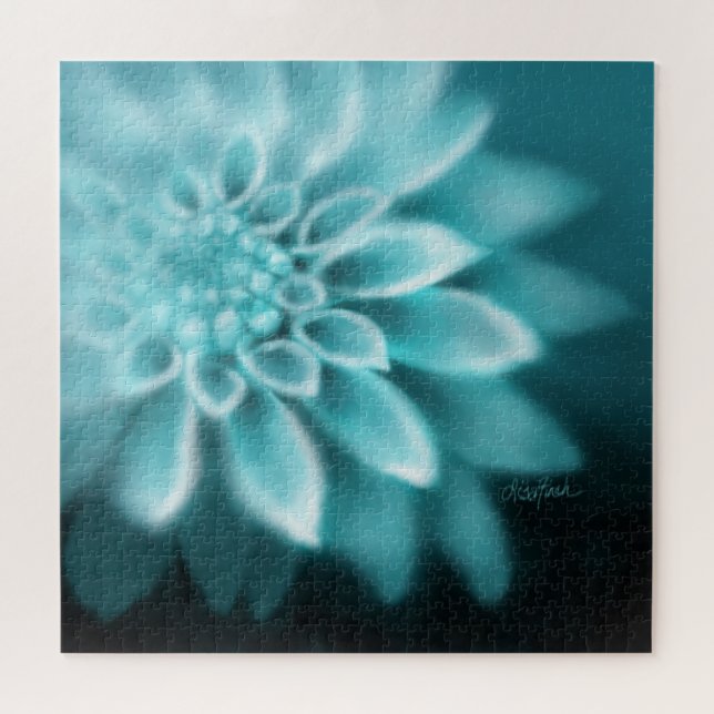 Fade to Black Dahlia Jigsaw Puzzle (Horizontal)