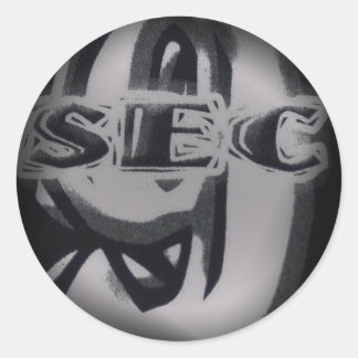 Fade to Black Round Stickers