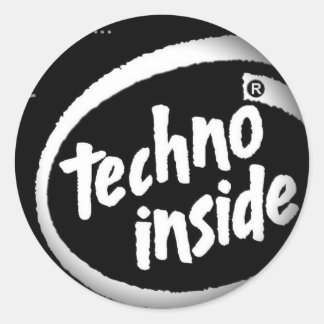 Fade to Black Round Stickers