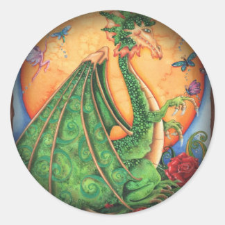 Fade to Black Round Stickers