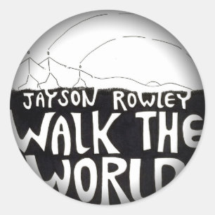 Fade to Black Round Stickers