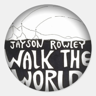 Fade to Black Round Stickers