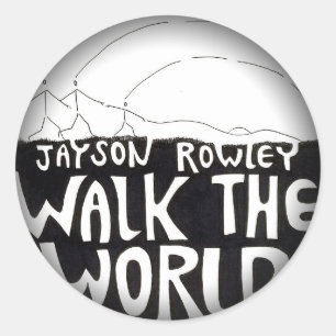 Fade to Black Round Stickers