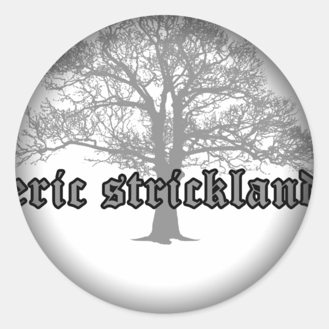 Fade to Black Round Stickers (Front)
