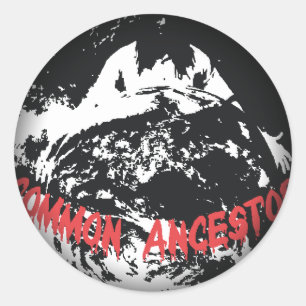 Fade to Black Round Stickers