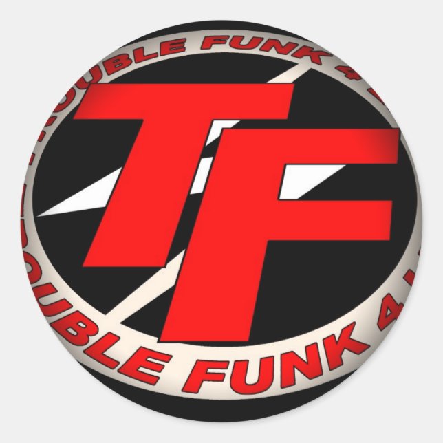 Fade to Black Round Stickers (Front)