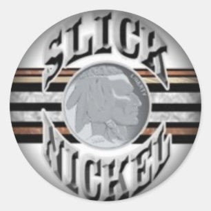 Fade to Black Round Stickers