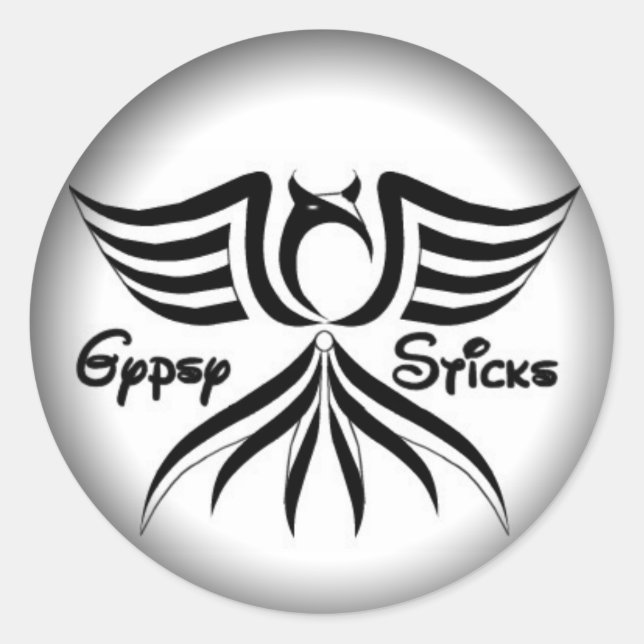 Fade to Black Round Stickers - Customized (Front)