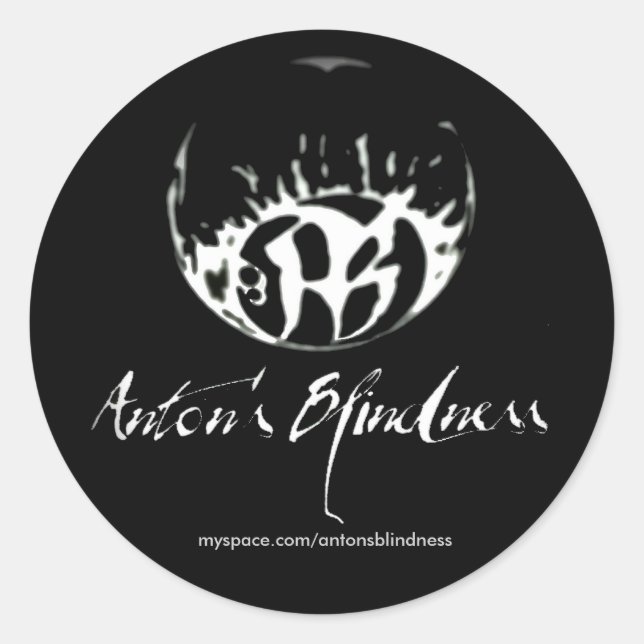 Fade to Black Round Stickers - Customized (Front)