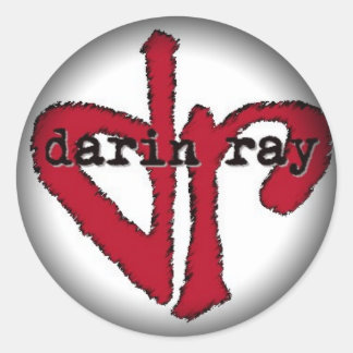 Fade to Black Round Stickers - Customized