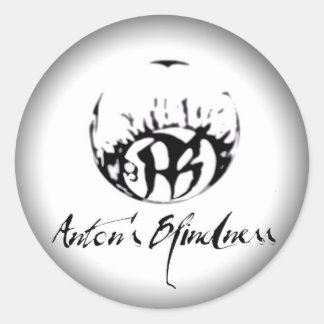 Fade to Black Round Stickers - Customized