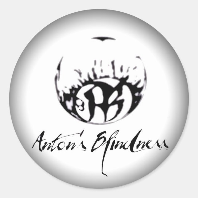 Fade to Black Round Stickers - Customized (Front)