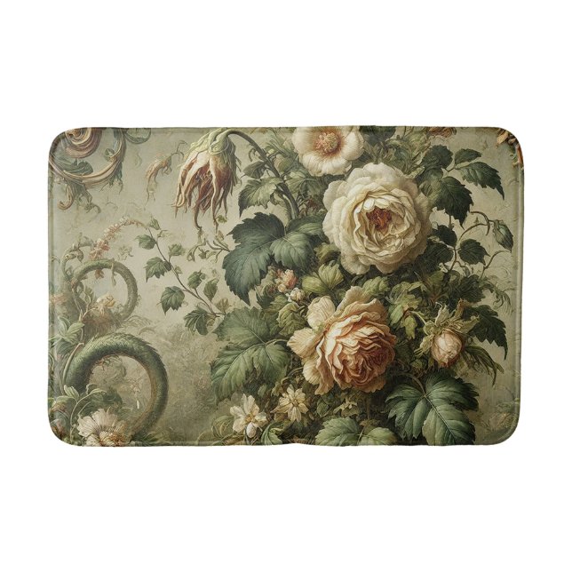 Fade to Grace – Gothic Baroque  Bath Mat (Front)