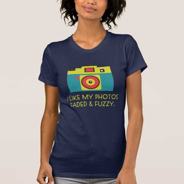 Faded and Fuzzy Toy Camera T-shirt (Front)