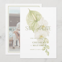 Faded Anthurium Floral Wedding