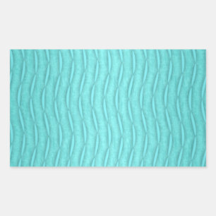Faded Aquamarine Turquoise Wavy Vertical Pattern Sticker